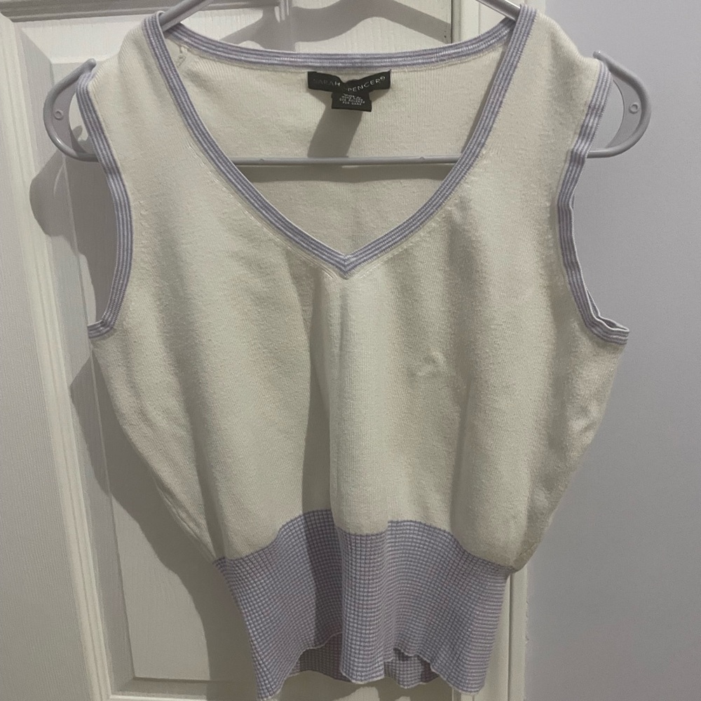 Vest and sweater
